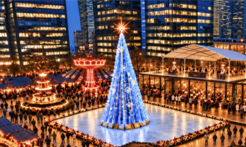 image le sommet marché de noel la defense