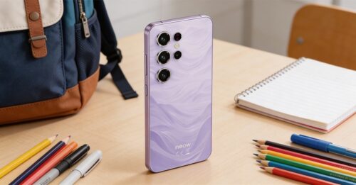 smartphone neow safe plus violet