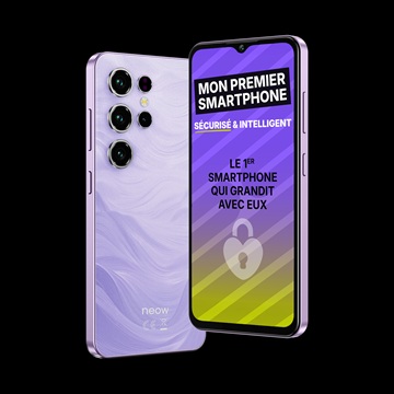 smartphone neow safe plus design violet
