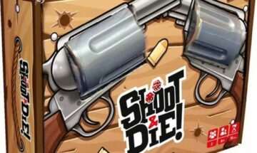 test chronique jeu de société shoot & die don't panic games gros plan boîte