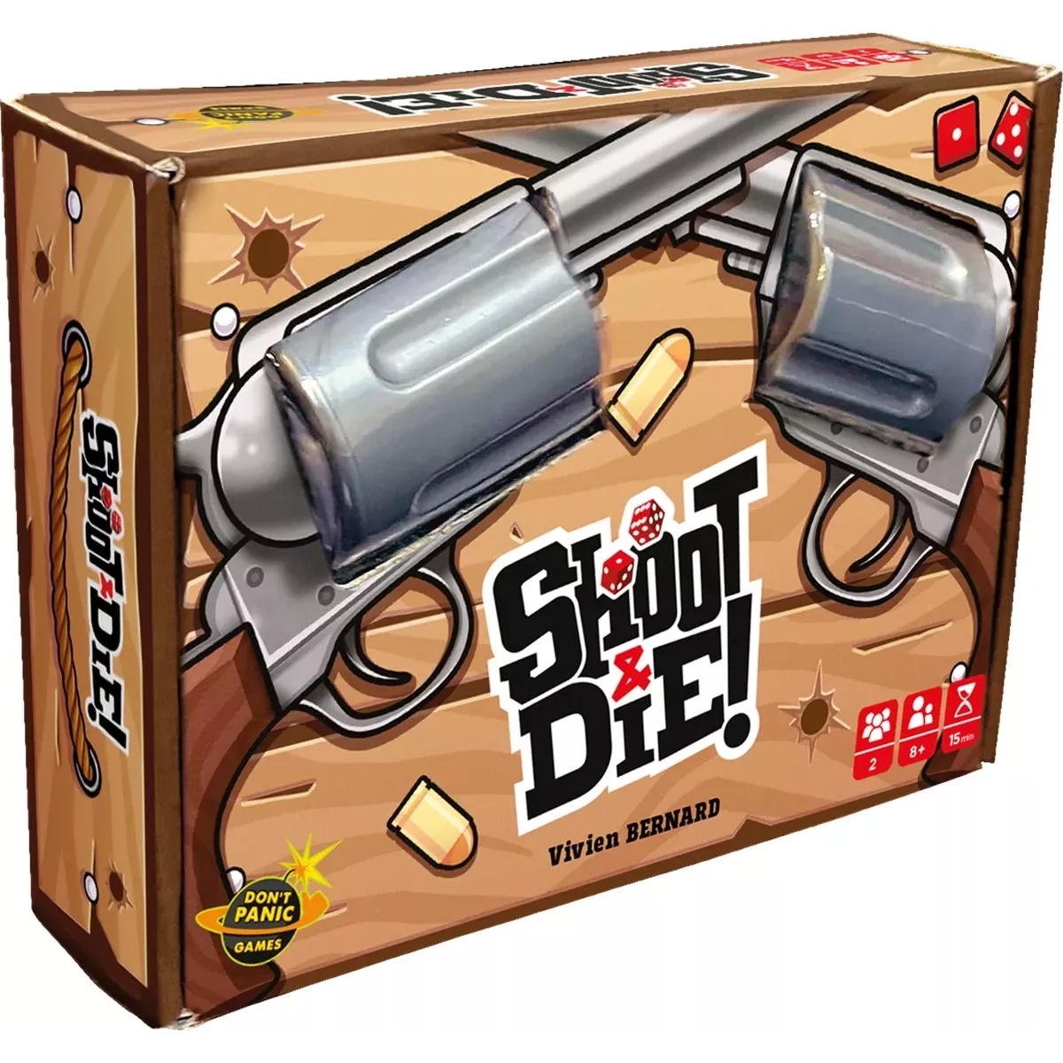 boîte jeu de société shoot & die don't panic games